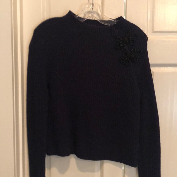 Jcrew Cropped embellished chunky sweater - Picture 1 of 5
